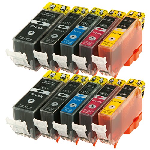 Ti-Sa 10x Tintenpatronen kompatibel für MG5350 u.a. ersetzt PGT525 CLI 526