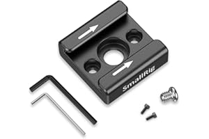 SMALLRIG Cold Shoe Mount Adapter mit 1/4 Zoll Gewindeloch für Kamera und Camcorder Rigs – 1241