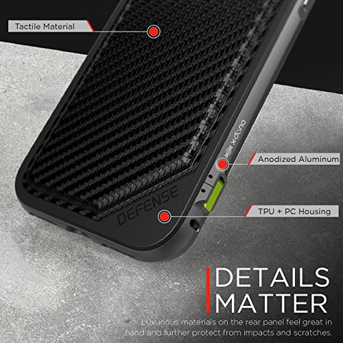 X-Doria 449335 Defence Lux Aluminium Case for iPhone 7 - Carbon Fiber