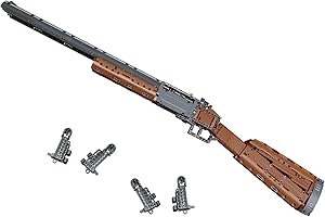 Sosuy Doble cañón Pistola Bloques de Construcción Adultos Set, Juguetes de Metralleta Armas modelismo para adviento Adolescentes, Regalos para Hombres y Niños de 8 Años, Colección Militar 1370Piezas