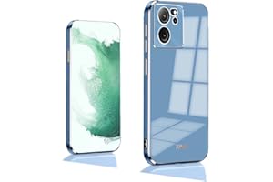 GOKEN Funda para Xiaomi 13T / Xiaomi 13T Pro, Silicona TPU Galvanoplastia de Phnom Penh Protección Carcasa, Bumper Caso Case Cover con Shock- Absorción, Azul