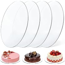 5 Stück Transparente Kuchenboxen 8 Zoll – Aus Kunststoff & Karton, Für Torten, Cupcakes & Geschenke