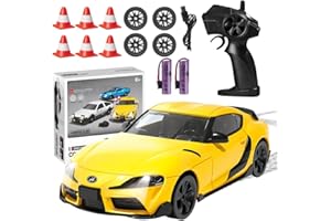 Mineup RC Drift Car, zdalnie sterowany samochód 1:24, 18 km/h, 4WD RC Cars, zabawkowy samochód 2,4 GHz, z pilotem zdalnego sterowania, zabawka samochód wyścigowy z oświetleniem LED, dla dzieci i