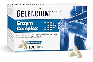 GELENCIUM® Enzym Complex hochdosiert mit Bromelain - 1.500 mg Enzym-Power - mit Rutin, Vitamin C, Zink & Selen - Vegan - 100 Kapseln