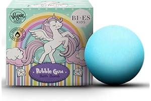 URODA Unicorn Bath Bomb with Bubble Gum Fragrance, Natural and Vegan Bath Bomb Suitable for All Ages, 165 g