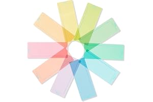 The Original Plain Window Reading Ruler Overlays - Multi-Colour (Pack of 10) by Crossbow Education UK- Dyslexia Aids and Visual Stress Specialists