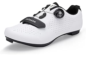 Milazzo Fahrradschuhe, Rennradschuhe für Herren, Rennrad MTB Radschuhe, Mountainbike Sneaker, Atmungsaktive Peloton Schuhen Radsportschuhe Kompatibe Look SPD SPD-SL Delta Lock Pedal Reitschuhe