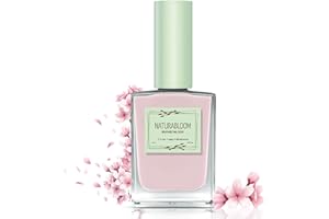 NATURABLOOM Nail Polish Quick-Drying Pink (Sakura Flower) - Natural Nail Polish with Vegan Formula - Breathable, Sustainable and Long-Lasting, 14 ml