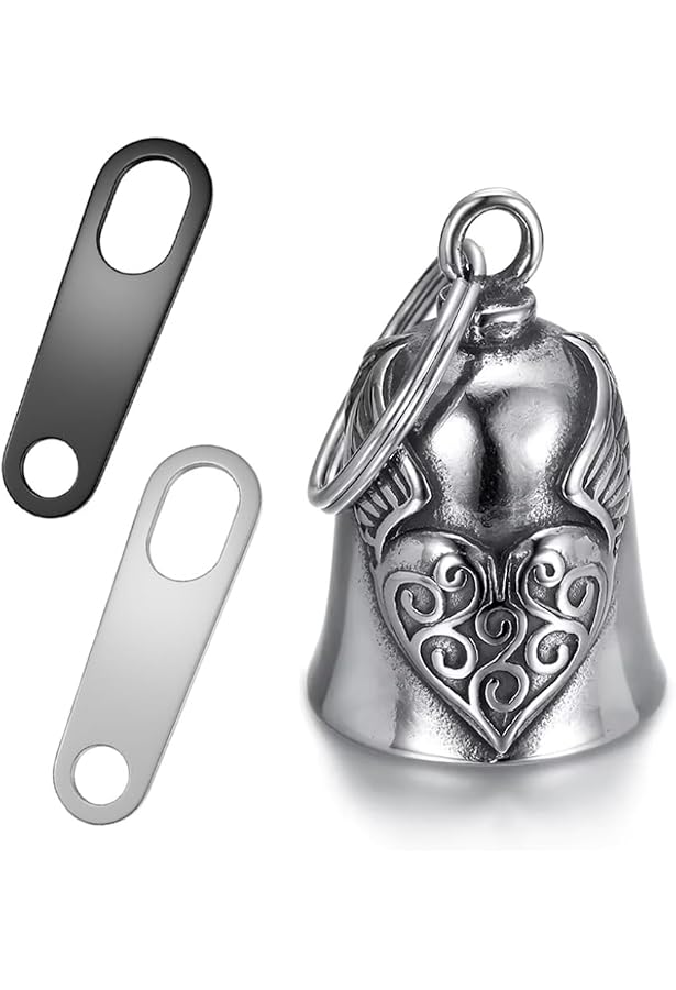 Clochette Porte-Bonheur Moto – Guardian Bell En Acier Inoxydable, Accessoire Ou Porte-Clés - 2