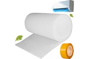 Luftfiltermatta på 100 x 100 cm, skärbärligt luftfilterrulle, 3 mm tjocklek, G4, för värme, ventilation och luftkonditionerin