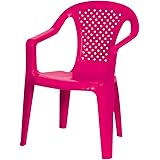 Progarden - Sedia monoblocco per Bambini, Colore: Rosa