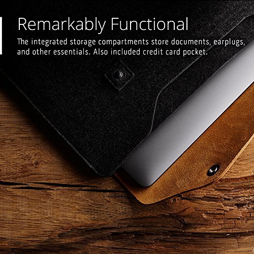 Understated MacBook Air & Pro Retina Sleeve für 13 Zoll, brown - 6