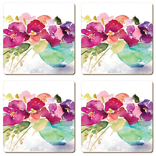 Cala Home"Bowl of Blooms" Coasters - Set of 4