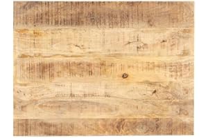‎VIDAXL vidaXL Mangoholz Massiv Tischplatte Massivholzplatte Holzplatte Ersatztischplatte Holz Platte für Esstisch Esszimmertisch 15-16mm 80x60cm