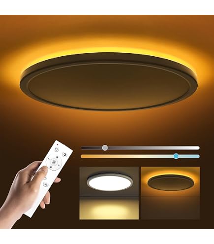 Plafonnier LED CANMEIJIA 24W RGB Dimmable - Connecté Wi-Fi, Alexa, Google Home - IP44 - Ø32cm