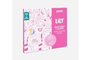 OMY POSTER GEANT A COLORIER LILY LICORNE