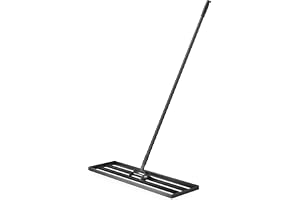 Wiltec svart aluminium dressraka 91,4 x 25,4 cm för effektiv gräsmatteskötsel, perfekt för att jämna ut, sanda och vårda din gräsmatta