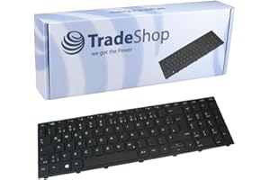 TRADE SHOP Trade-Shop Tastiera di ricambio originale per PC portatile HP ProBook 450 455 470 G5, sostituisce NSK-XK0SQ 9Z.NEFSQ.00G (layout tastiera tedesca/telaio nero QWERTZ tedesco)