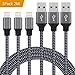 Price comparison product image Lightning Cable, Boomile iPhone Cable 3Pack 2M Nylon Braided iPhone Charger Cable for iPhone X 8 7/7Plus 6/6s/6 Plus/6s Plus 5/5c/5s SE iPad Air 3/iPad Pro( Carbon Black )