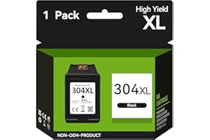 SUNPRINTZ Cartuccia 304 Nero, 304 XL Nero Sostituzione per Cartucce HP 304, Cartuccia 304XL Nero per HP DeskJet 3750 3700 3720 3762 2630 2622 3760 3730 3755 2620 Envy 5050 5000 5030 5032 Stampante