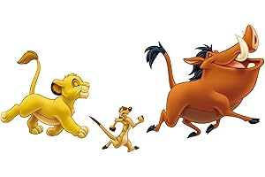 RoomMates Le Roi Lion Simba, Pumbaa, Timon, multicolore, normal