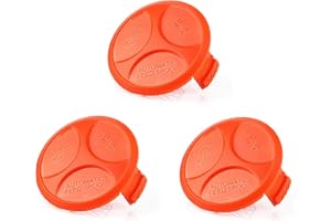 URPIZY 3 pezzi tosaerba Spool Cover, Trimmer Spool Cover per Black & Decker Strimmer Trimmer Spool Cap BESTA525 BESTA528 BESTA530 ST1823 STC1840 ST5530 STC1815