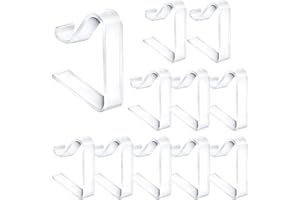 TEOKANTZ 12 Stück Tischdeckenklammern Kunststoff Tischdecke Clips Transparente Tischdecken Halterung für 3,6-5,6cm Dicke Tabelle Weihnachten Zuhause Hochzeitsfeier Innen- Außentische Camping