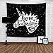 Produktbild HENGSONG Einhorn Tapisserie Strandtuch Home Decorarion Kinderzimmer Wandteppich Wandbehang für Wohnzimmer Schlafzimmer Dekor 148 x100 cm, Schwarz