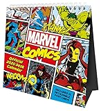 Marvel Comics 2020 Desk Easel Calendar - Official Desk Easel with removable postcards by