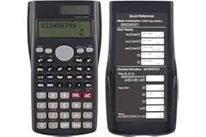 HOINYA Scientific Calculator, Engineering Calculator with 240 Function, 2-Line LCD Display, with Solar Power, A Level Scientific GCSE Maths Calculators School Students, Teachers and Business Use