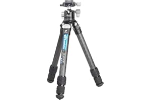 Leofoto Ranger - Statyw węglowy z głowicą kulową - lekki - nogi regulowane pod 3 kątami - idealny do fotografii makro - LS-253CM+LH-30