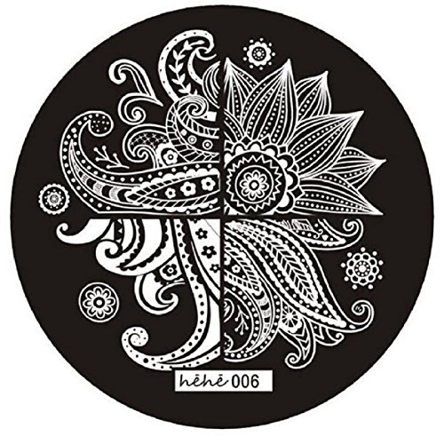 Amison DIY Pattern Nail Art Image Stamp Stamping Plates Manicure Template (pattern8)