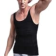 Mens Slimming Body Shaper Vest Shirt, Compression Muscle Tank