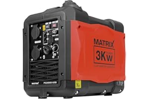Matrix essence groupe électrogène inverter avec USB 230V 12V léger portable mode éco PG 3000i-USB | 4 temps | 59 dB(A) | 24kg