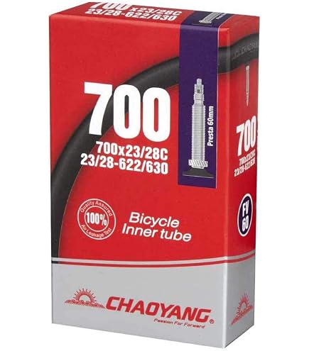 4 Camere D'aria CHAOYANG Per Bici Da Corsa 700x23-28, Valvola Presta Filettata 48mm