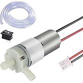 RUNCCI-YUN Aquarium wasserpumpe mini,6V-12V Micro Motorpumpe, Wasserkühlpumpe selbstansaugend 370 DC 12 V Mini Wasser Saugpum