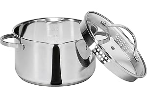 Krüger 101016 A Cocotte avec Bec Acier Inoxydable Argent 16 cm