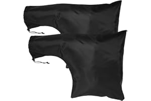 Toaboa Fangsack Laubsauger Universal 420D Oxford Stoff Laubbläser Beutel Auffangsack Laubsauger mit Kordelzug und Reißverschluss Laubblassack Langlebiger Laubsaugerbeutel für Gartenblätter