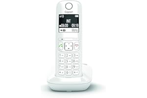 Gigaset AS690 - Téléphone sans Fil - Grand écran Graphique - Qualité Audio supérieure - Profils sonores réglables - Fonction Mains Libres - Fonction Ne Pas déranger - Blanc