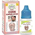 Gunmala Herbals Corn Removal Lotion-Fast Acting Liquid Callus Remover,For Safe Removes Foot Or Hand Corns&Feet Calluses Fast With Cushions,5 Ml. Bottel Pack,Qty.- Pack Of 6