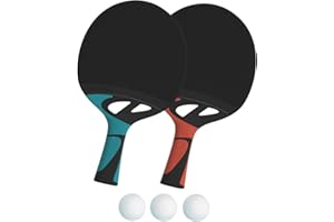 CORNILLEAU - Pack de 2X Raquettes de ping-Pong d'extérieur Ultra résistante - Tacteo Pack Duo