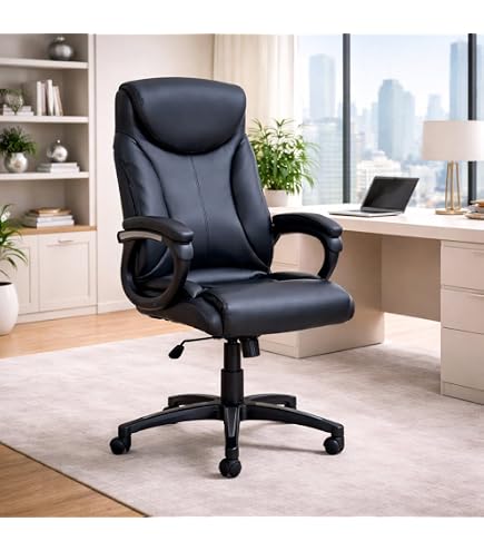 Notek Poltrona Ufficio Ergonomica Girevole Revolution In Ecopelle: Regolabile, Dondolo E Supporto Lombare - 6