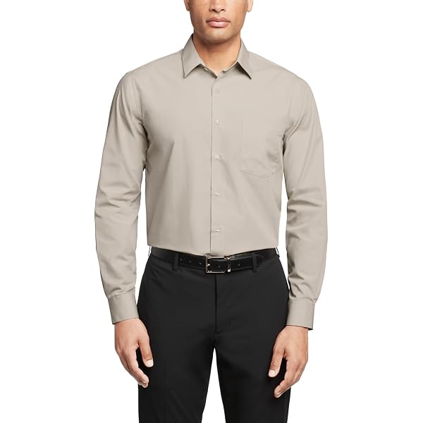 Camicia Van Heusen Uomo Regular Fit A Righe Sottili - Colletto Button Down, Manica Lunga
