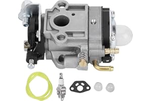 CERLINGWEE Kit Carburatore, Carburatore per Weedeater, Kit Carburatore Carburatore da 10 Mm, Ricambio Adatto per Weedeater 1E34F 1E36F TU26 TL26 Decespugliatore 26 Cc 33 Cc