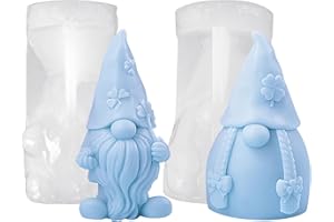 OCCOUMR 2 Stück Silikonformen Gießformen, 3D Silikonform Weihnachten, Silikonformen für Beton, zum Gießen DIY Weihnachts Halloween Geschenkdekoration