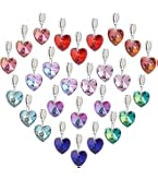 Beebeecraft 10 Pz/Scatola Cuore Link 18K Placcato Oro Cuore con Infinito Ciondoli di Collegamento Cuore Cavo Connettore Perline con Zirconi Cubici per Bracciali Collane