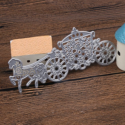 Amazingdeal365 Pferdwaage Metall Form Schablonen Schneiden DIY Dekor Sammelalbum Karten Buchzeichen Lesezeichen als Geschenk für Freunde Geburtstag Kinder,Kindergarten Hobby Schule Handarbeit Unterricht usw. Ein tolles Geschenk! - 2