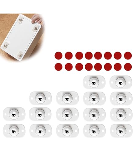 8 Pcs Roulettes Pivotantes Autocollantes Roulettes De Meubles
