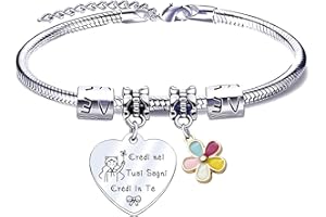 QTQTLP Regalo Amicizia Bracciale,Donna Bracciale Ispiratore Donna Ragazza per La Migliore Amica Regalo di Laurea, Regalo di Compleanno,Regalo di Natale