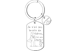 Lumengqi Cadeau de Noël pour Papa Porte-clés Papa Cadeau Anniversaire Naissance personnalisé fille pas cher,Cadeau pour La fête des Pères l'anniversaire Thanksgiving